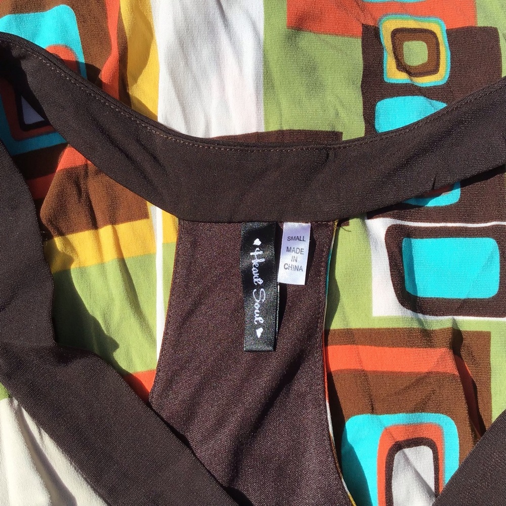 Multi-Color Mod Halter Dress - Picture 5 of 5